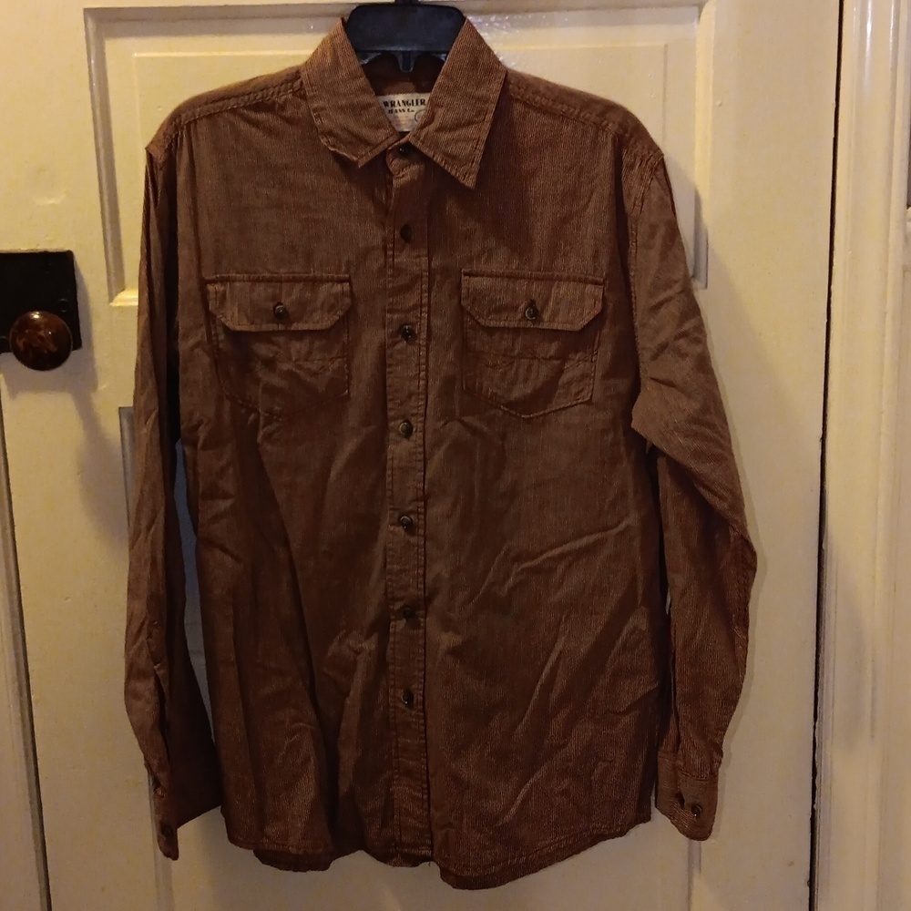 Wrangler cowboy 🤠 button down casual shirt medium